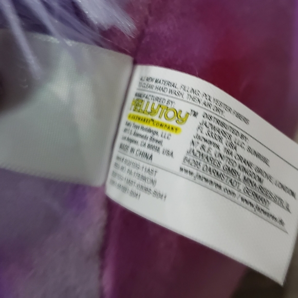 Squishmallow Kellytoy Plush Auora the Unicorn Tye Dye - Picture 4 of 7